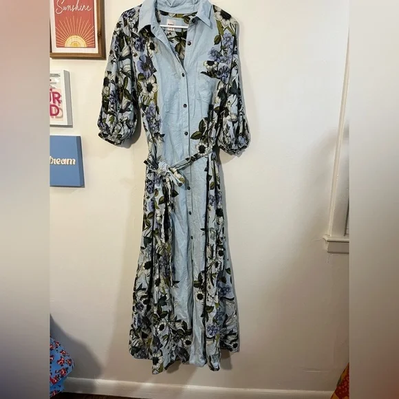 The Mona Linen Shirt Dress by Maeve - armafbd.com